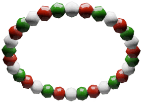 Christmas Bead Bracelet