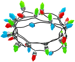 Christmas light bracelet