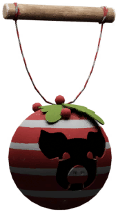 Christmas Pig Bauble Lantern