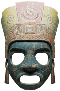 Aztec Mask Blue