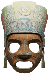 Aztec Mask Orange