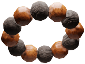 Brown/Orange Bead Bracelet