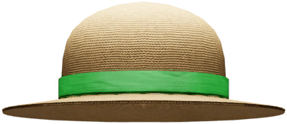 Green Straw Hat